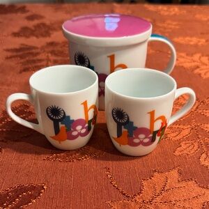 Colorful Ceramic Coffee Mug and Cup Set